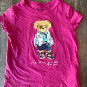 Polo by Ralph Lauren Kids Pink Polo Bear Tee 2T